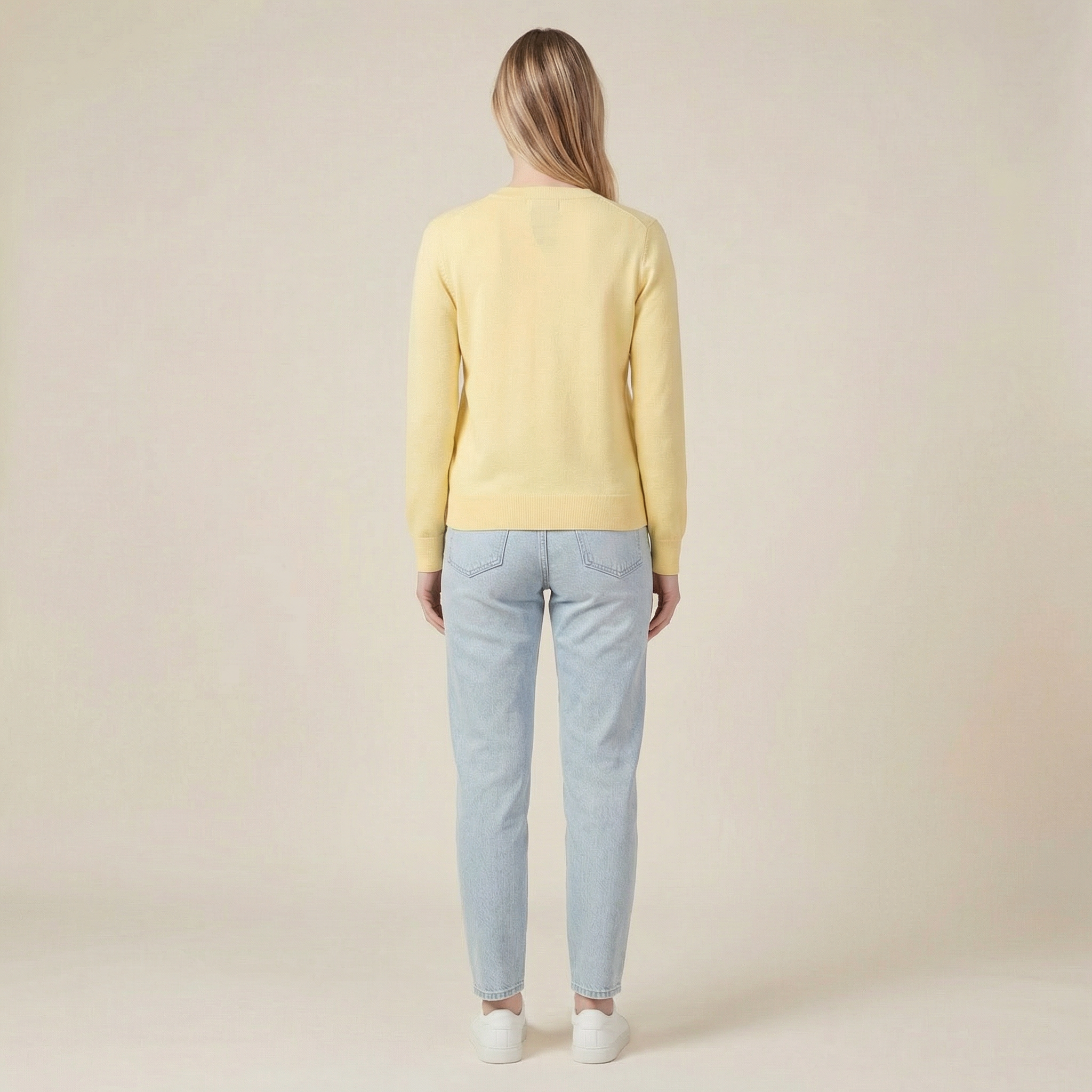 Fine-Knit Cardigan For Women With Tortoiseshell Buttons