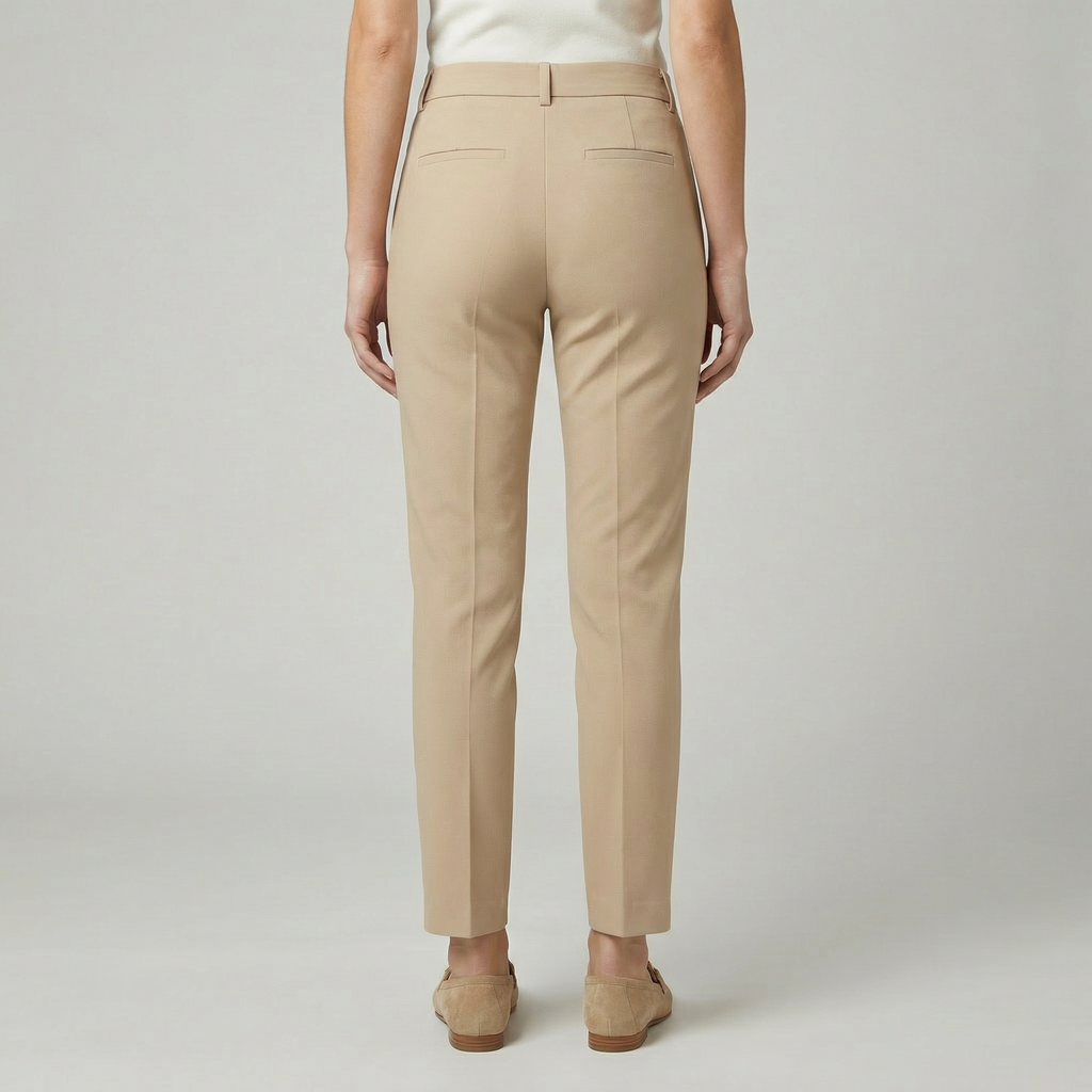 Suede Loafers For Women With Gold Buckle Hardware Details