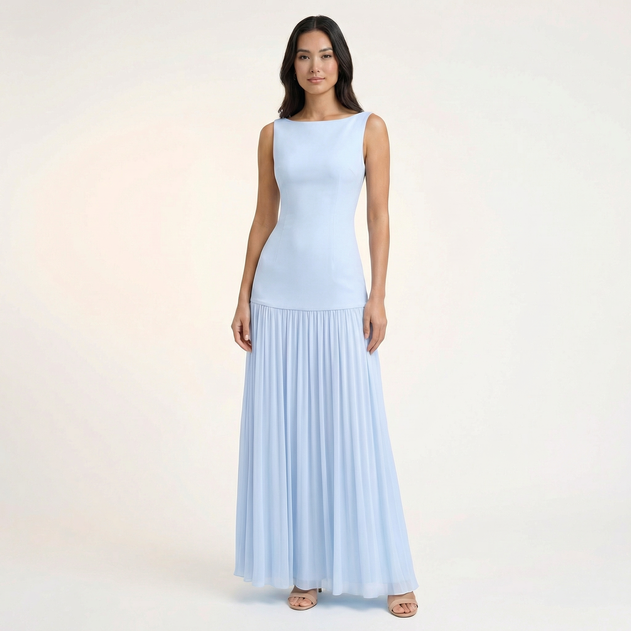 Women Maxi Dress Summer Cotton Sleeveless Formal Evening Dress