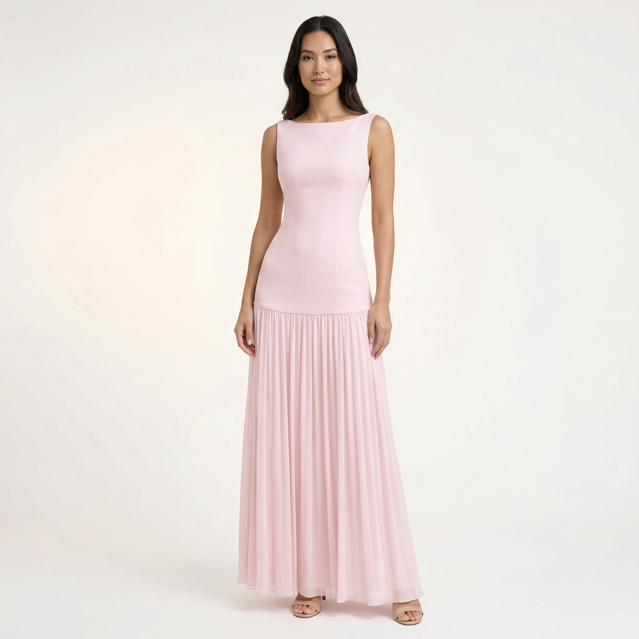 Women Maxi Dress Summer Cotton Sleeveless Formal Evening Dress