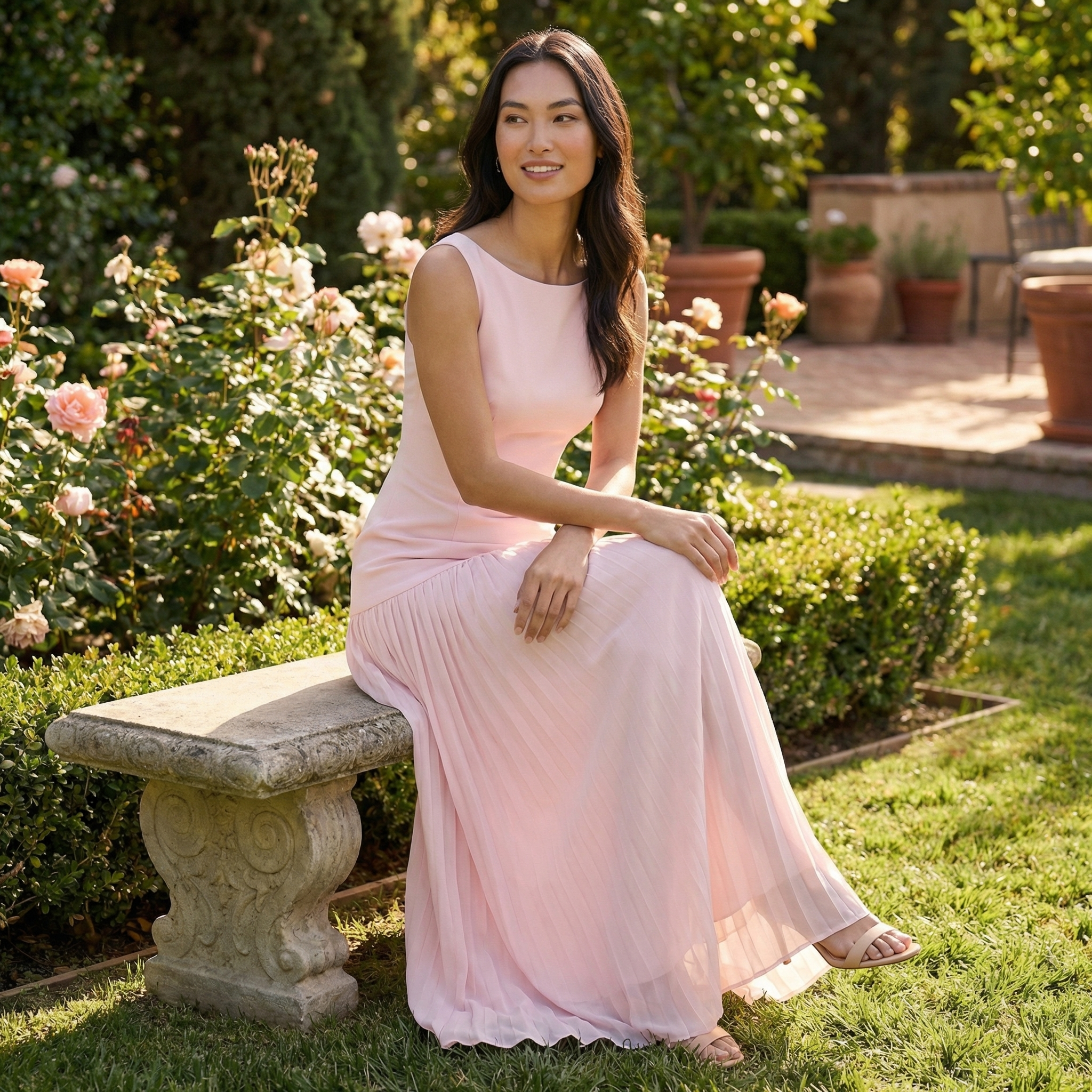 Women Maxi Dress Summer Cotton Sleeveless Formal Evening Dress